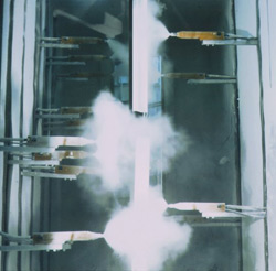 Electrostatic Coating close up